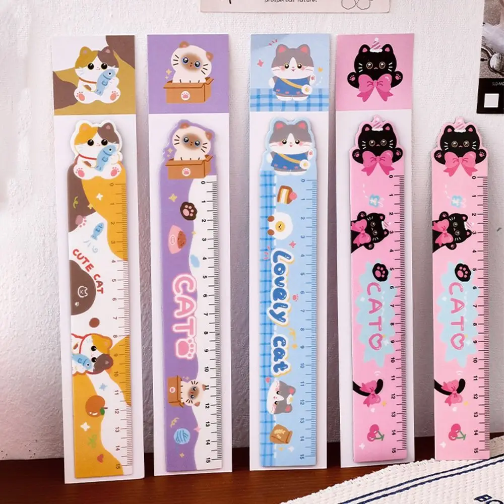 

Creative Cat Magnetic Bookmark Stationery Ruler Pagination Mark Reading Gift Reading Book Clip School Office Supplies
