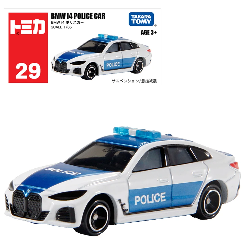 Takara Tomy Tomica No.29 BMW I4 P0LICE AUTO Legering Motorvoertuig Diecast Metaal Model Kinderen Kerstcadeau Speelgoed voor Jongens