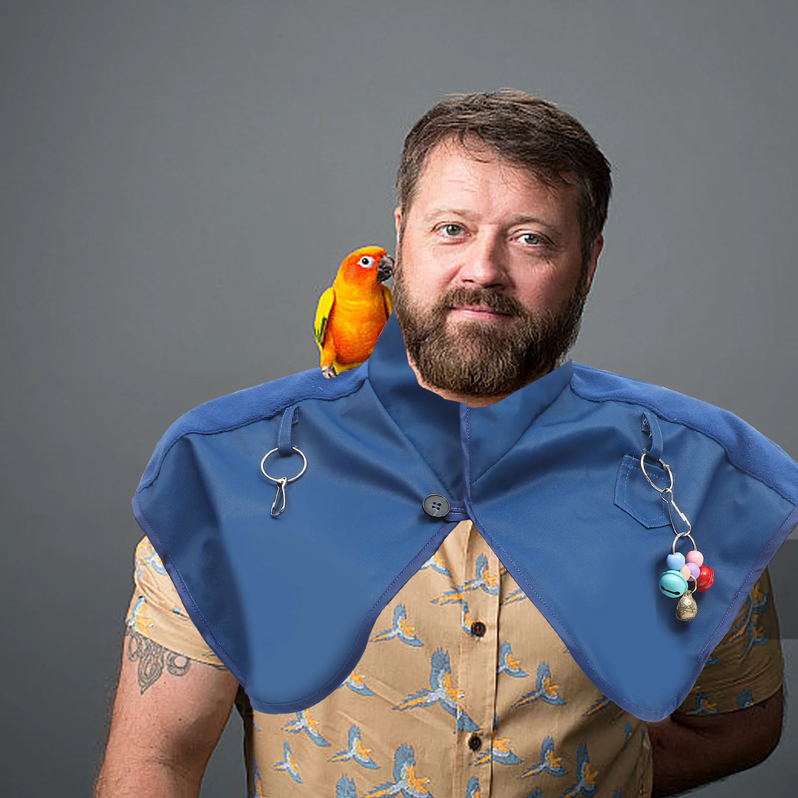 

Bird Shoulder Shawl Waterproof Protector Anti-Grab Parrot Training Color Bird Owners Gift