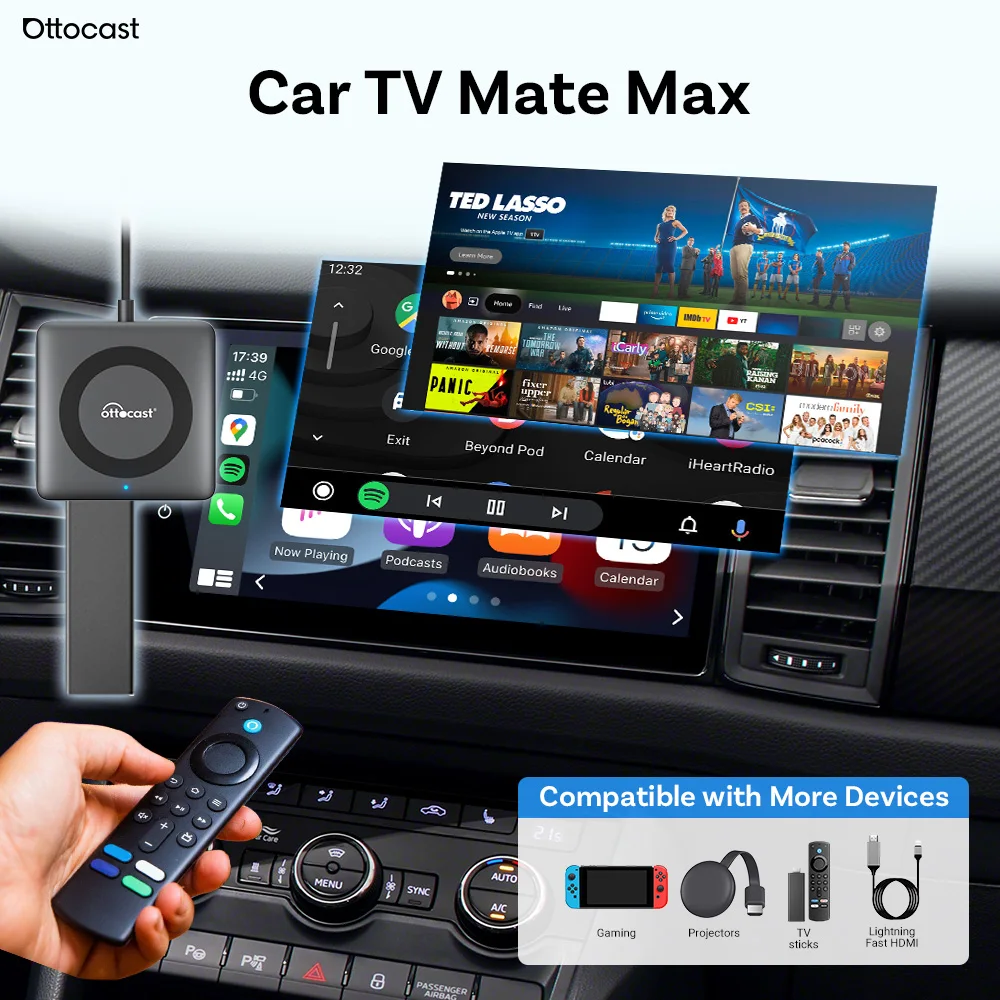 ottocast-car-tv-mate-wireless-carplay-android-auto-max-or-express-dp-mirroring-for-chevrolet-camaro-malibu-wired-carplay-car-new