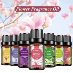 PHATOIL 10ml Flower Series Fragrance Oil For Aromatherapy Candle Making Coconut & Vanilla Bubble Gum Baby Powder Aroma Oil