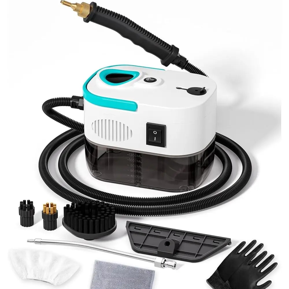 

1500W Powerful Steam Cleaner with 1.27Qt Tank, Rapid 15s Heat Up, 6-Level Steam Control, Portable for Deep Cleaning