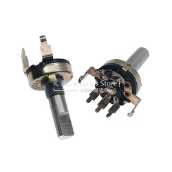 1 Piece RV17 Type Rotary Belt Switch Potentiometer Vertical B10K Power Amplifier Radio Tuning Speed Control Switch