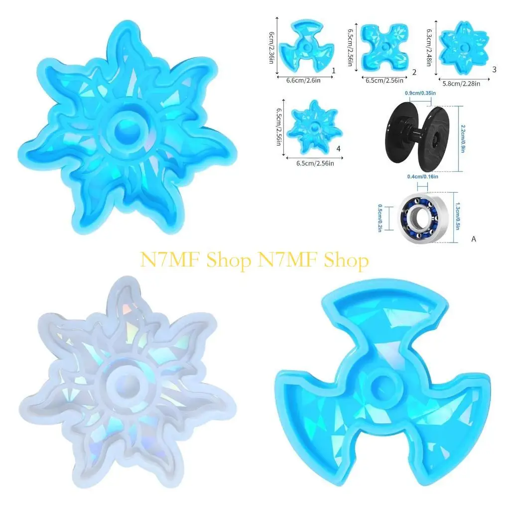

N7MF Diy Crystal Drop Gypsum Mold Light Fingertip Gyro Mold