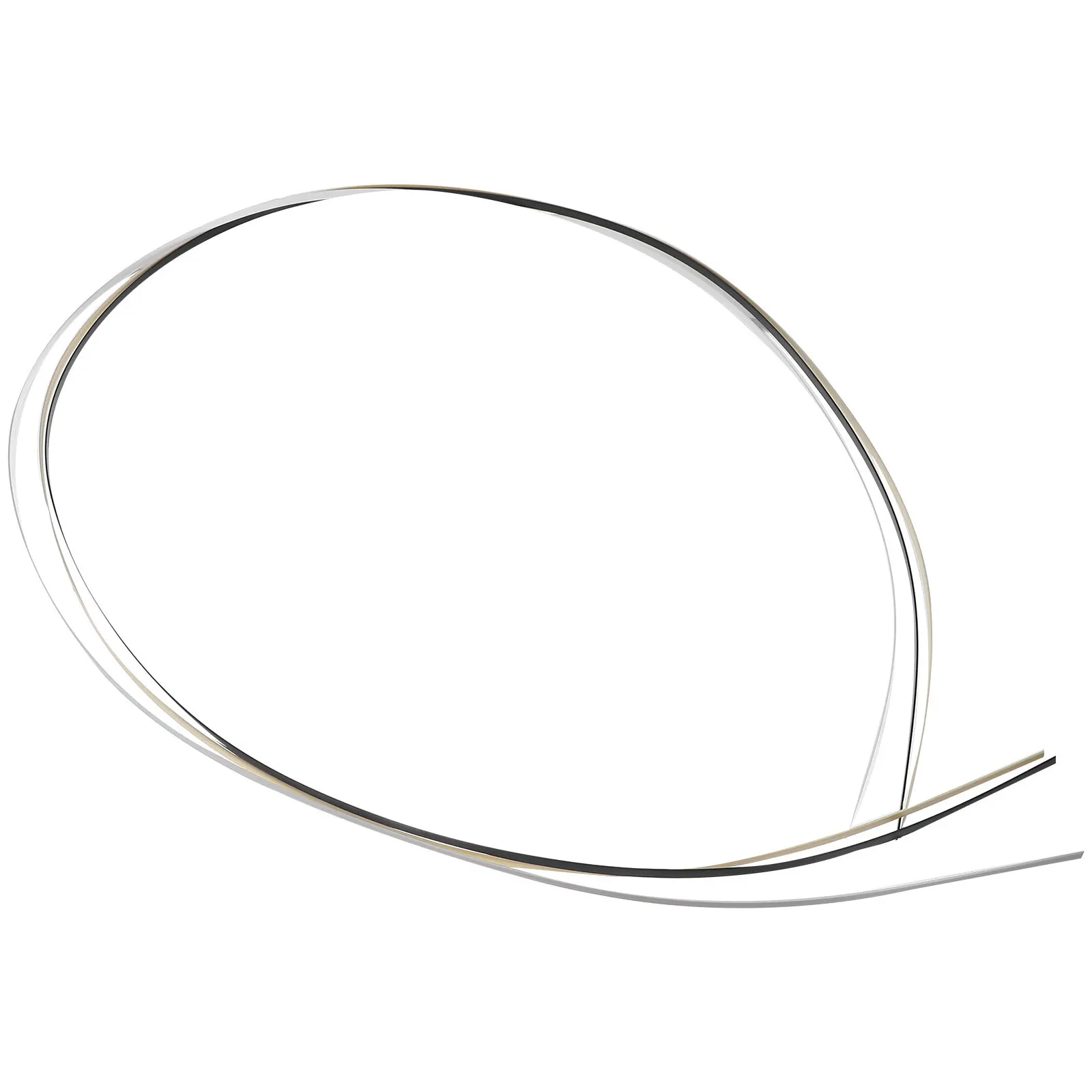 3Pcs Premium Guitar Binding Strips ABS Purfling Edge Trim for Acoustic Electric Classical Guitars Luthier Repair Decoration