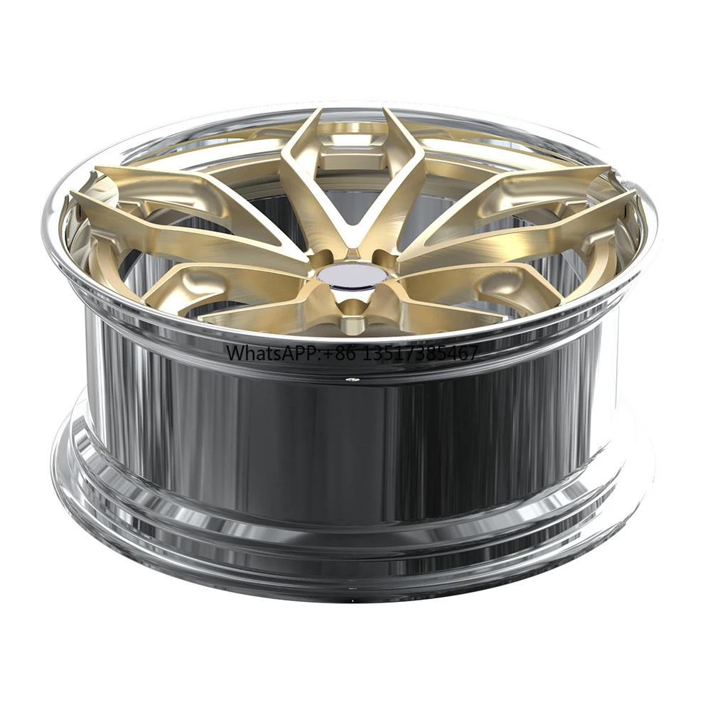 

Factory Customize 2 Piece 22 24 26 28 Inch Aluminium Alloy 5X114.3 5X112 Wheel Rim for Luxury Car