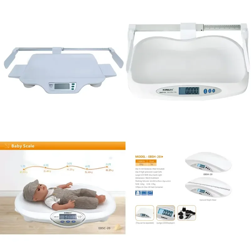 Digital Baby Scale for Infants High Precision Weighing Device Portable Newborn Weight Monitor with LCD Display Easy to Use