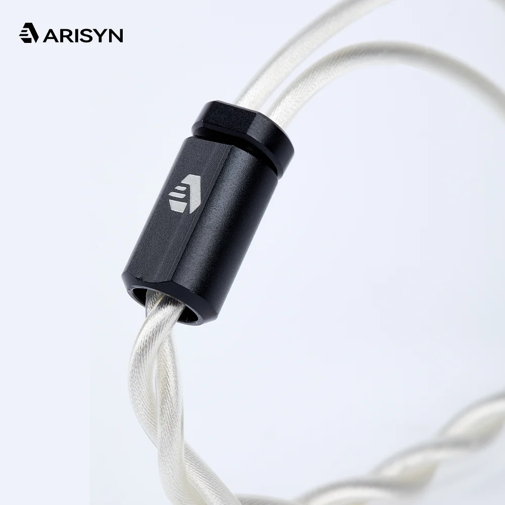 جديد ARISYN LIU SHUI داخل الأذن سماعة ترقية كابل عالية النقاء النحاس مطلي الفضة سماعة رأس سلكية مع 3.5 مللي متر 4.4 مللي متر سماعة التوصيل