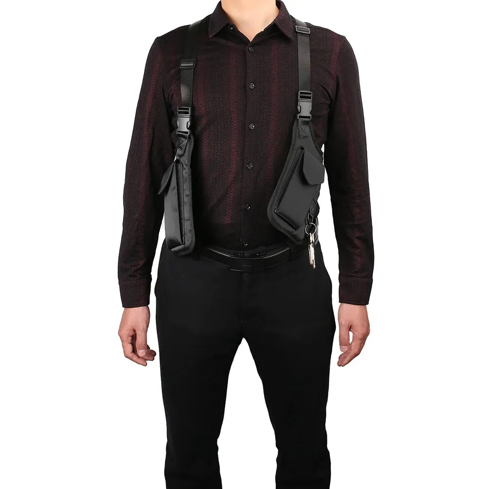 Bolso Pecho Antirrobo Hombre Múltiples Bolsillos - alternate angle