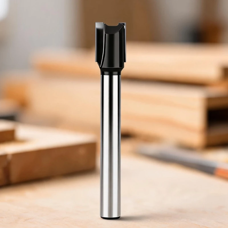 Straight Cutter Bit, 8 Mm Stem 12 Mm Cutting Width for Wood Slot Work, Trim Tasks and Milling Machine Shop Use D2RD