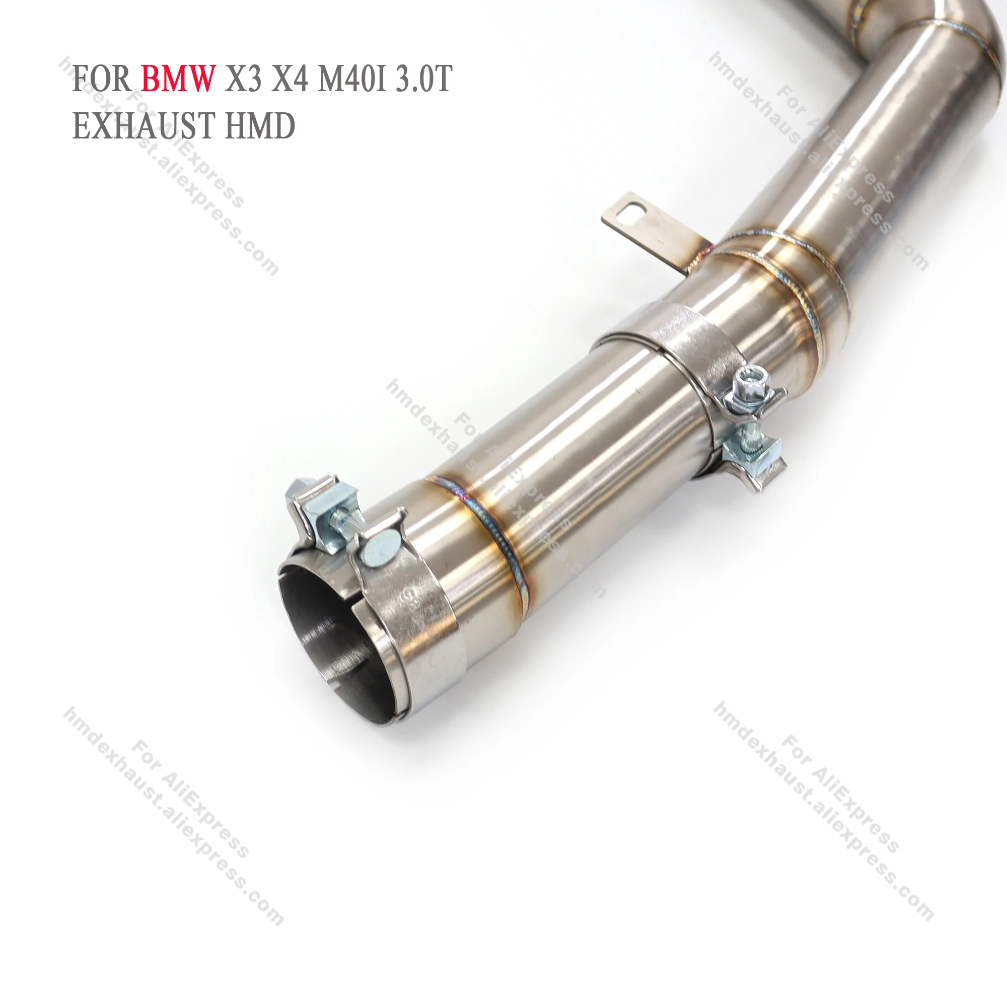 HMD Exclusive customization Stainless Steel Exhaust System Performance Middle pipe for BMW X3 X4 M40I 3.0T Car