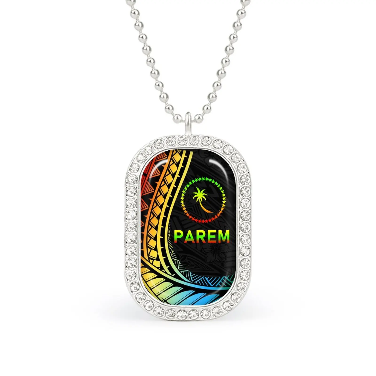 Hot Customize Pattern Polynesia Chuuk Pendant Necklaces Jewelry For Women Men Girls