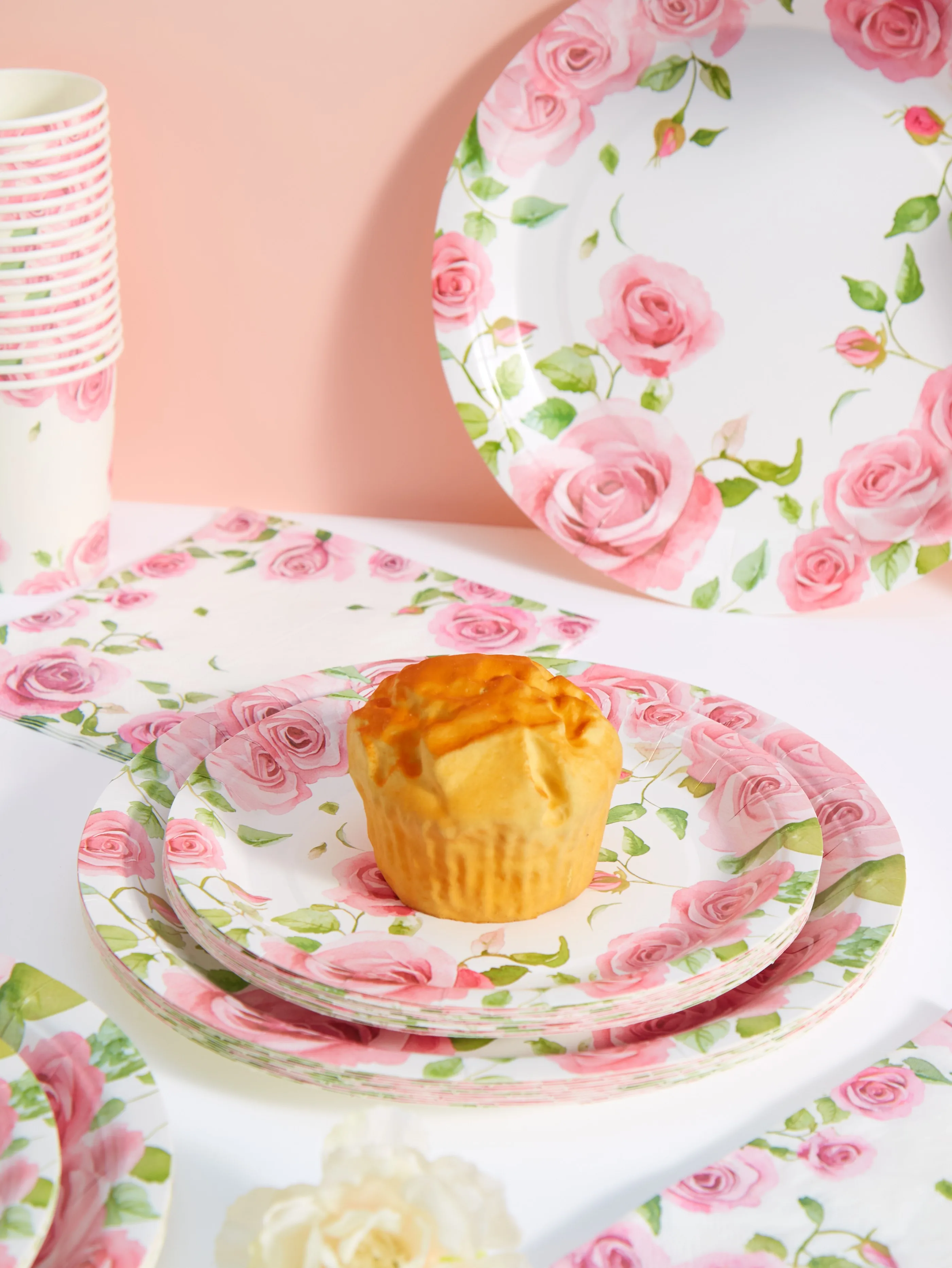 Floral Paper Plates Watercolor - Tea & Coffee Quận 1 评论和价格