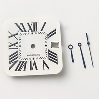 Square 27mm Watch Dial, Hands, Suitable for NH35/36 Movement