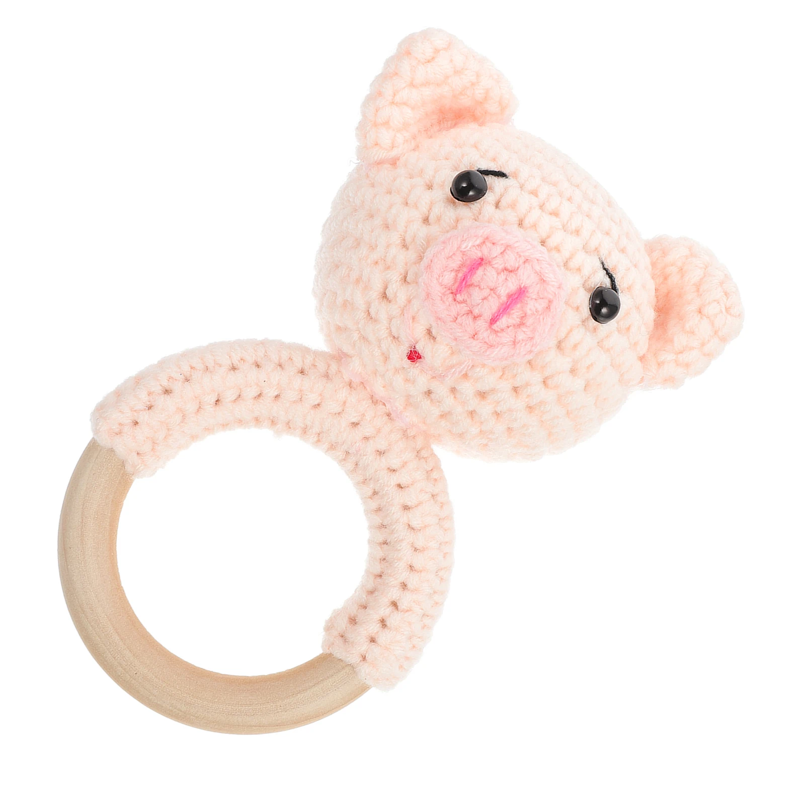 Pulseira de porco bebê maracas mão percussão chocalhos shaker criança brinquedos sensoriais anel infantil