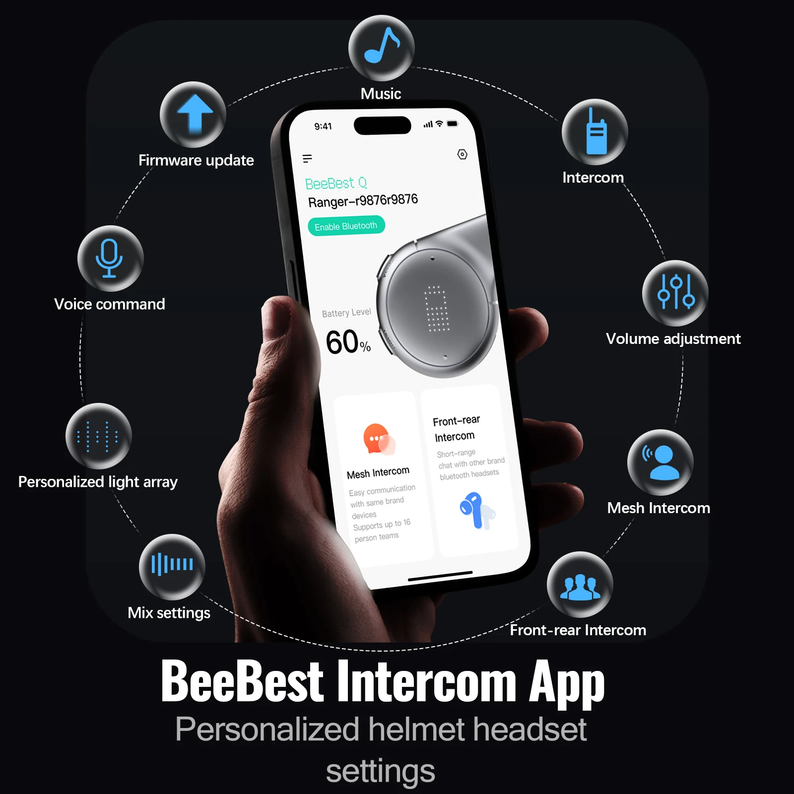 Intercomunicador para capacete - Helmet Bluetooth Headset Waterproof avaliação e preço