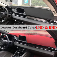 Leather Dashmat Automobile Dashboard Cover Dash Mat Anti-UV Carpet Car Accessories For Mazda 6 Mazda6 GJ GL Atenza 2018 - 2023