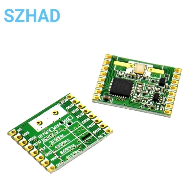 433MHZ/868MHZ/915MHZ 470M SRFM69H| RFM69|RFM69H | Wireless Transceiver Modules 20dBm Frequency For Remote/HM