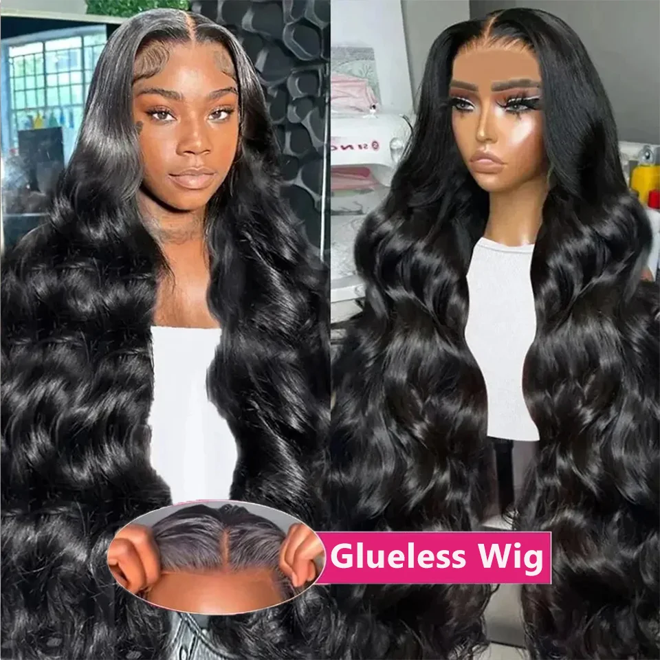 

Body Wave Glueless Wigs Human Hair For Women Indian Remy 180% 6x4 Lace Closure Wig Pre Cut Beginner Friendly Easy Go MYLOCKME