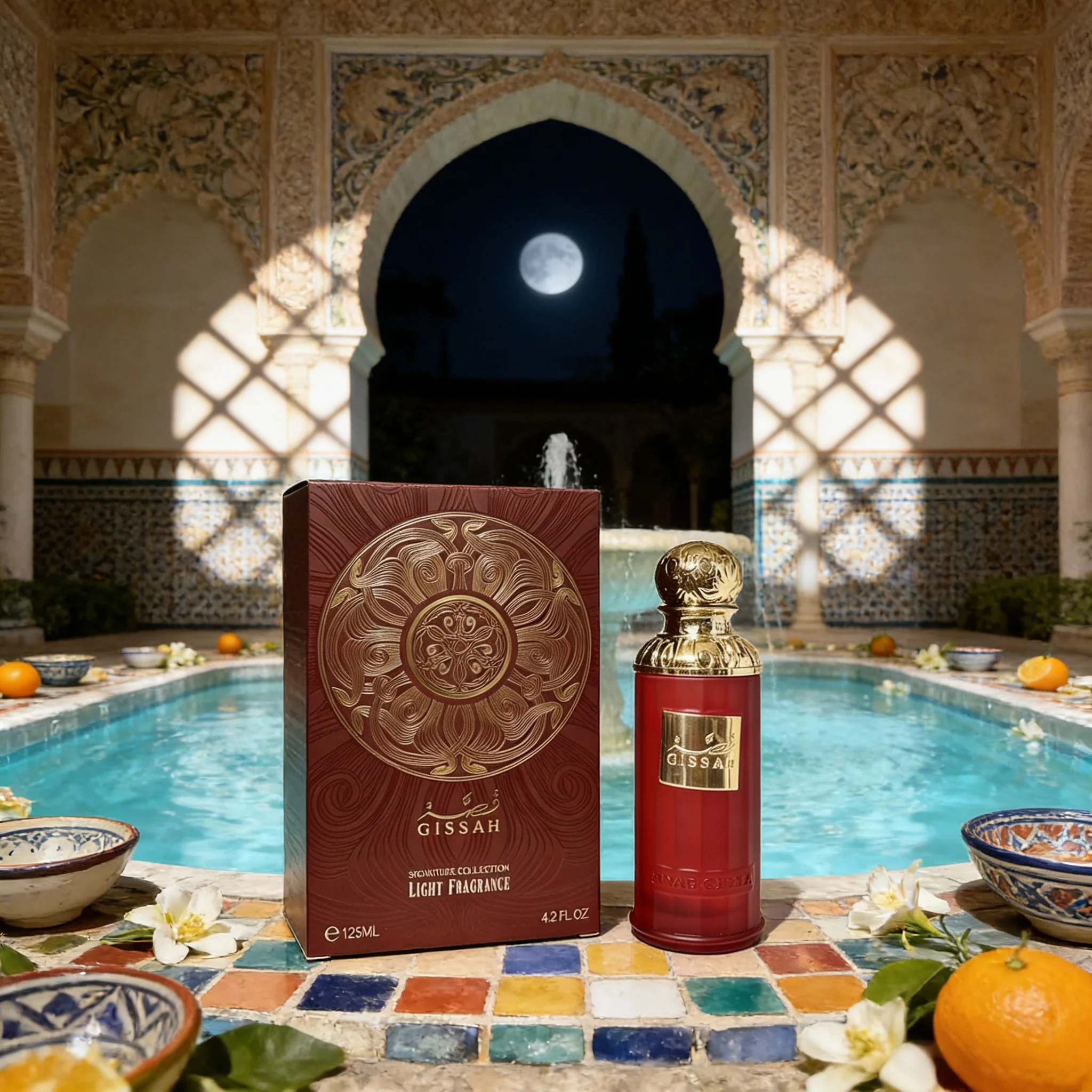 

Gissah Signature Collection Light Fragrance 125ml, Rich Oriental Woody Spicy Unisex Perfume, Long Lasting Luxury Scent, Ideal Ho