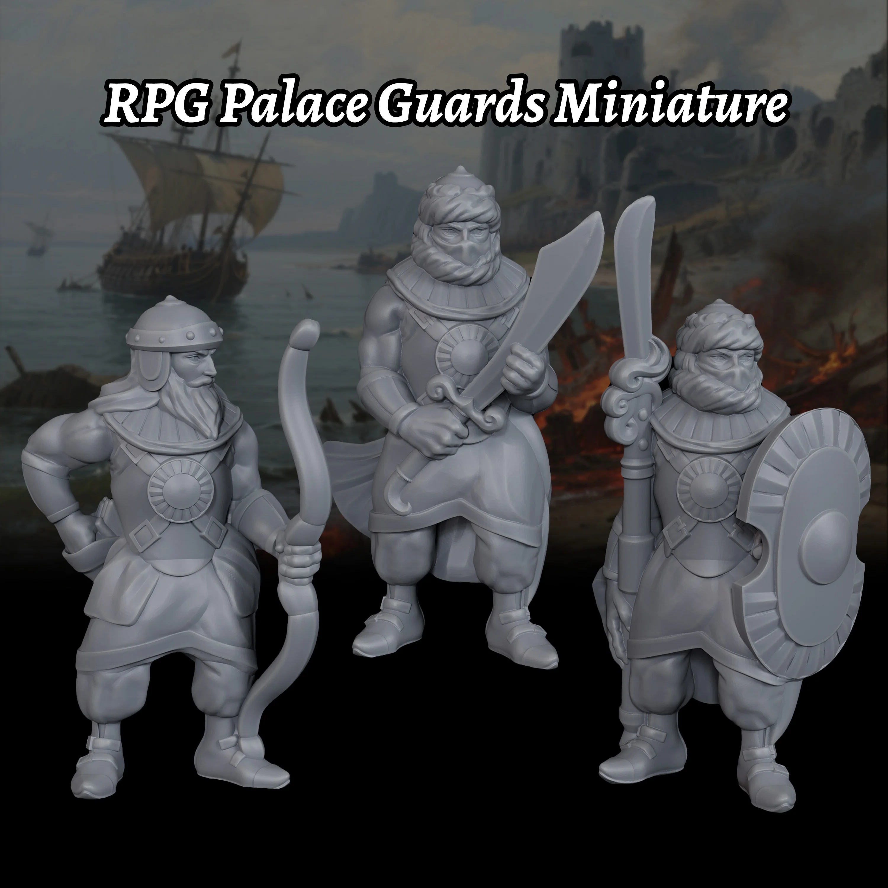 RPG Accessories Sci-Fi Miniature Figures, TTRPG Fantasy Terrain Set, Detailed Space Adventurer Characters, Tabletop Gift