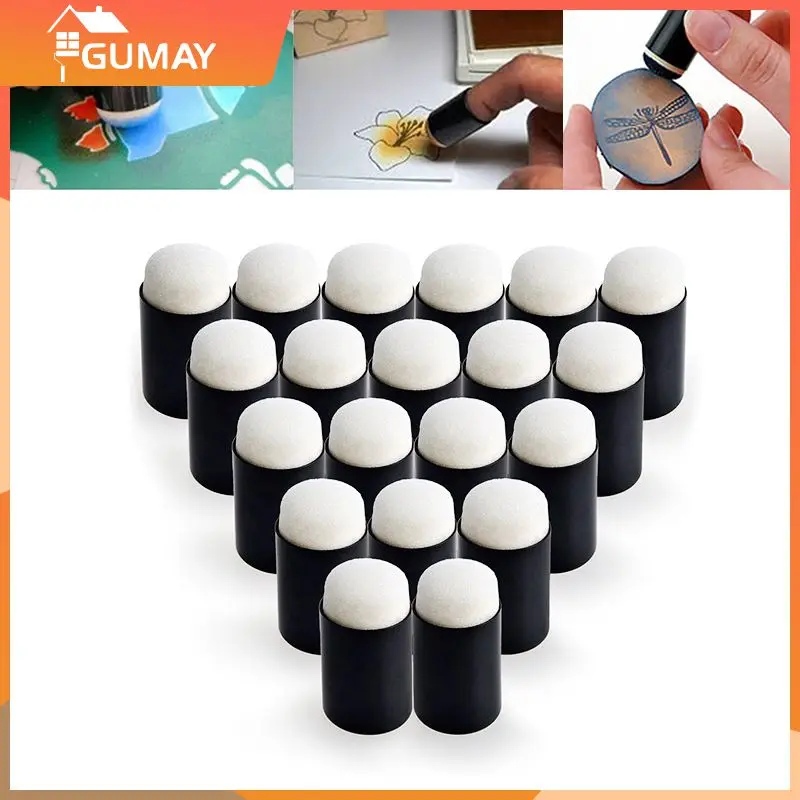 set Fingers Painting Drawing Sponge Craft Tool Painting Craft Set Finger Chalk Ink Sponge Finger Daubers Stamping Art Tool