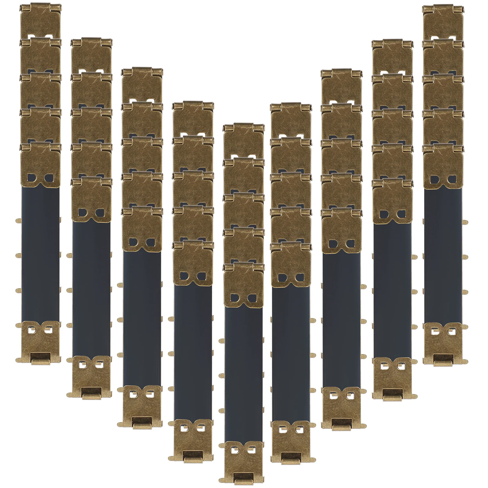 

20Pcs Internal Flex Frame Metal Hinges 8cm Spring Clip Durable DIY Handbag Closures Sewing Coin Purse Hardware