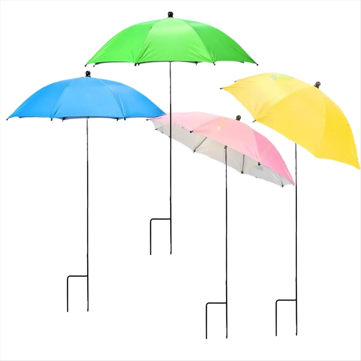 ABYA Plant Umbrellas for Outdoor Plants, 4pcs Adjustable Height & Angle Garden Umbrella Shade Cover From Blazing