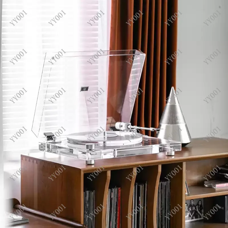 Transparent Vinyl Record Player LP Bluetooth Turntable Ideal Gift for Birthday & Valentine's Day - view 3