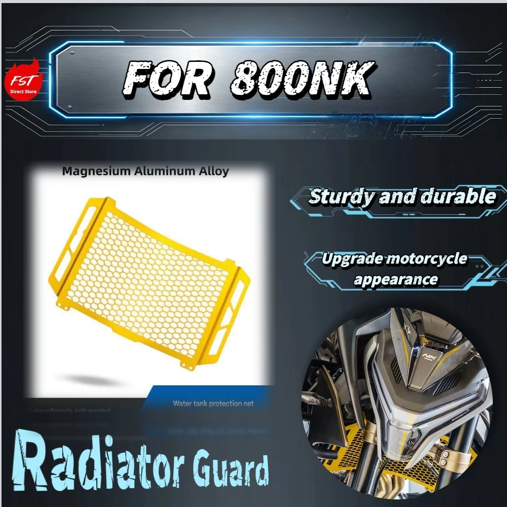 For 800NK Motorbike Radiator Protective Net High Toughness Magnesium Aluminum Alloy Ventilated Water Tank Guard Mod Parts