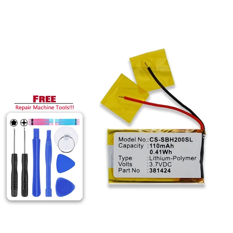 Мощный аккумулятор емкостью 110 мАч для Sony SBH-20 SBH20 381424   AHB 441623