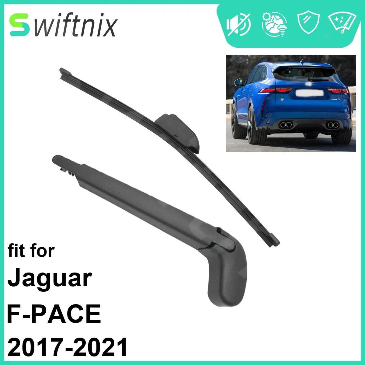 

Car Rear Wiper Blade Arm Set 2PCS for Jaguar F-PACE 2017-2021 Windscreen Tailgate 2017 2018 2019 2020 2021