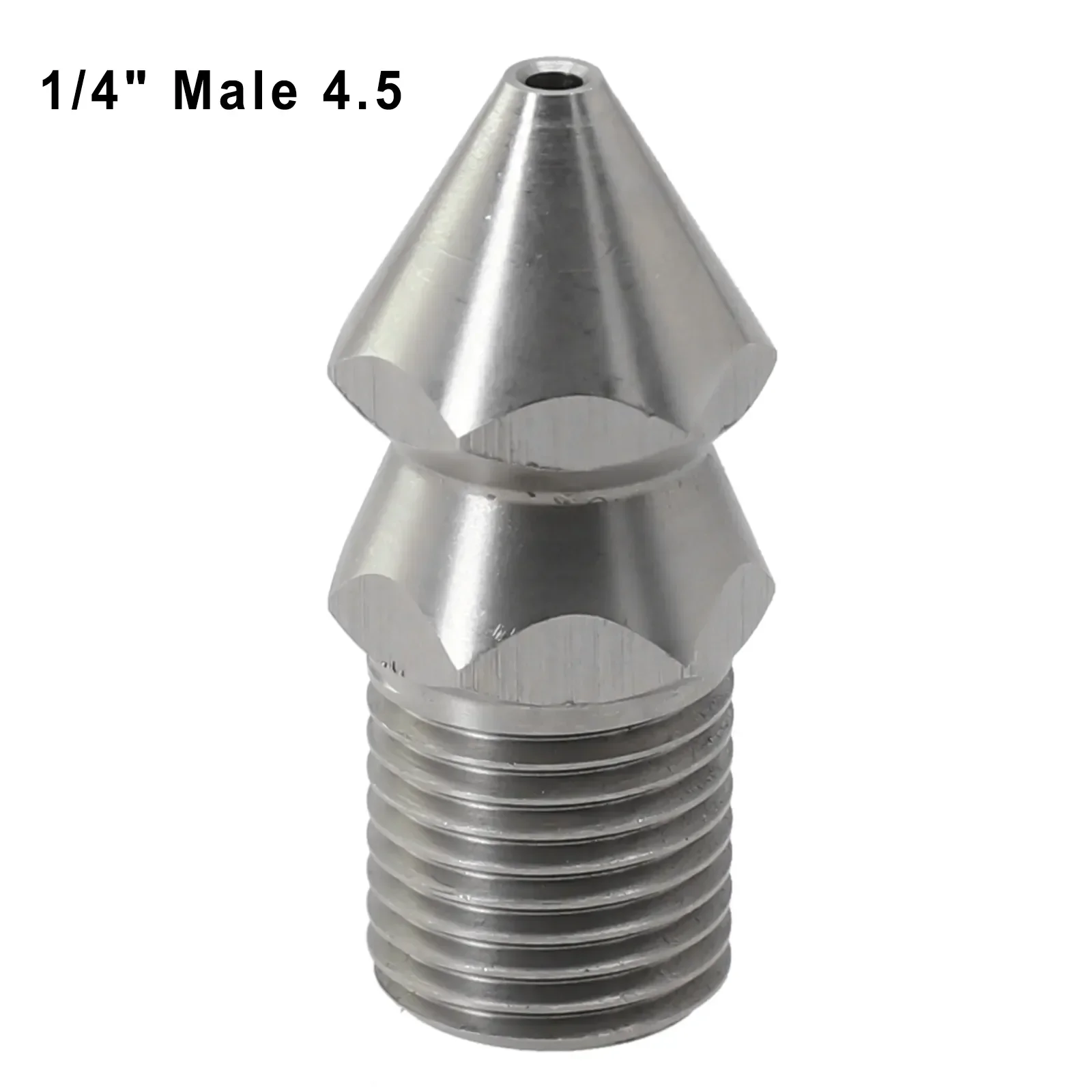 

1/4"M BSP Pressure Washer Drain Sewer Cleaning Pipe Jetter Spray Nozzle 4 Jet Suitable For Pipe Cleaning Machine