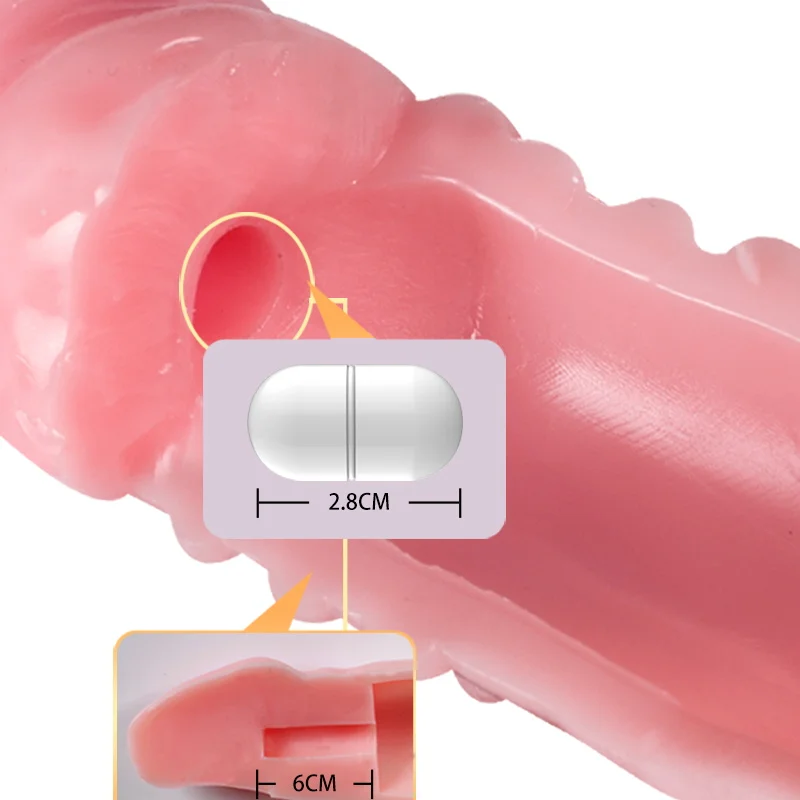 Vibrator Penis Sleeve Condom Reusable Penis Ring Dildo Delay Penis Extender Penis Enlarger Sex Toys for Men Sex Game Sex Shop 18