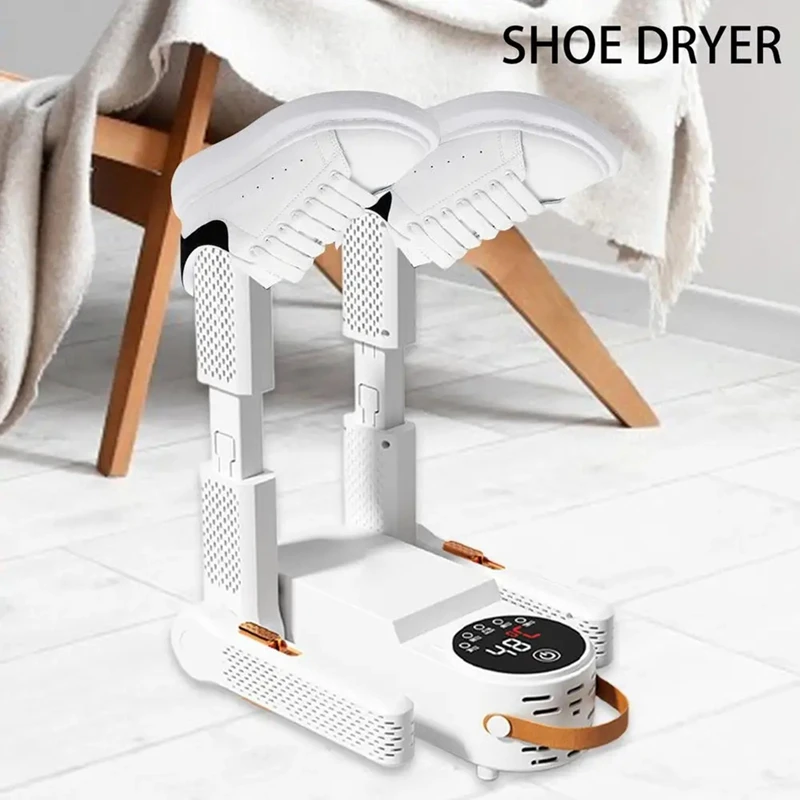 ABRU-Shoes Dryer Machine Retractable Boot & Gloves Dryer Intelligent Time Shoe Warmer Dry Rack For Work Boots EU Plug