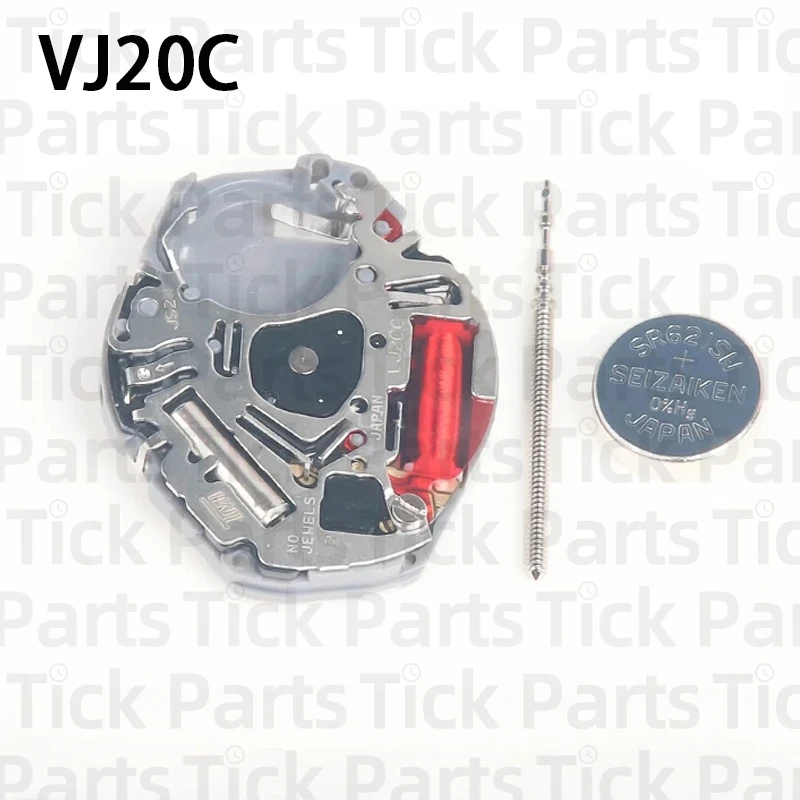 New Japan VJ20 Movement VJ20C Quartz Movement   2Hands Watch Movement Accessories With Battery High Quality