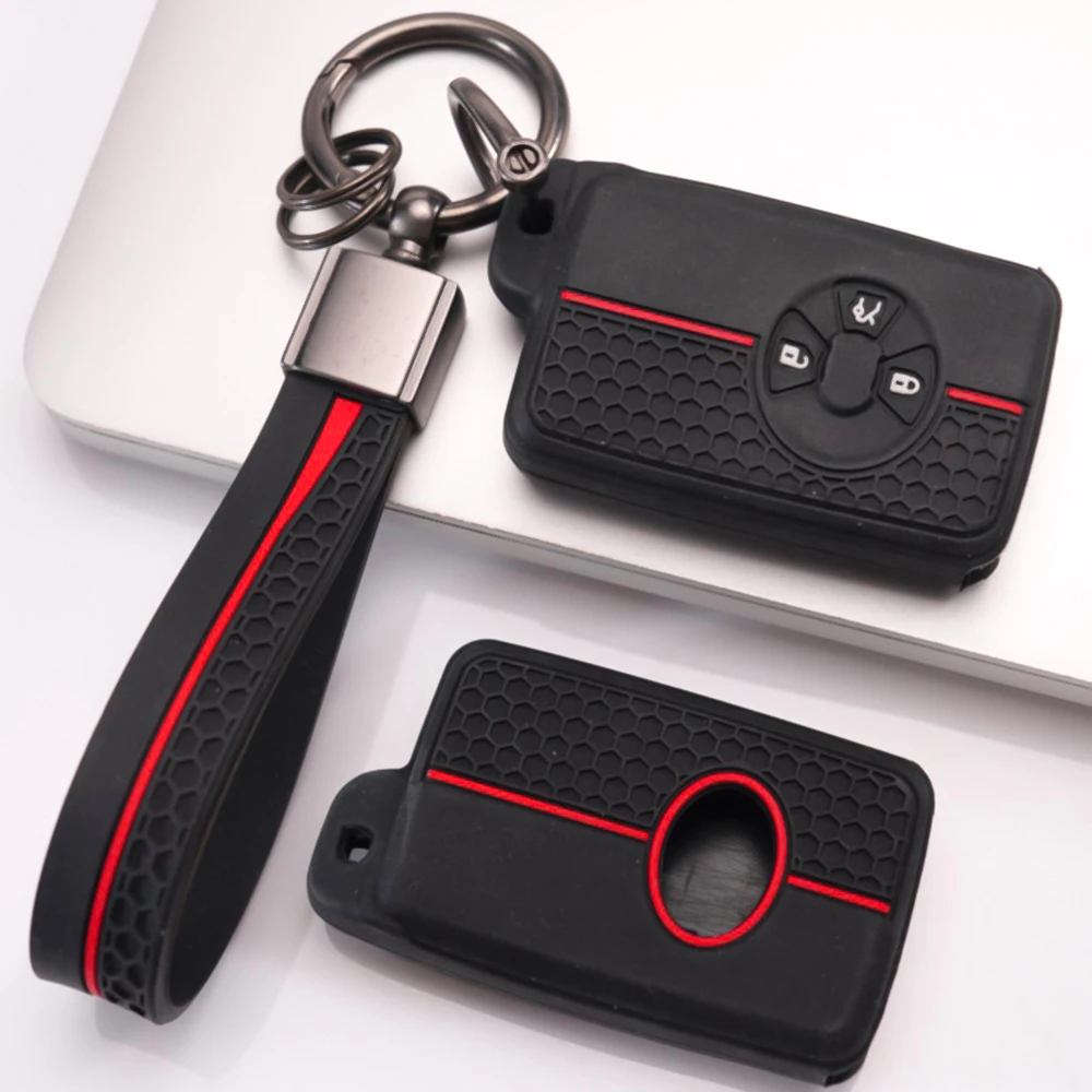Soft Key Holder Keychain For Toyota RAV4 Camry Prius Alphard Vellfire Estima Auris Premio Highlander Prado Crown Perfect Fit