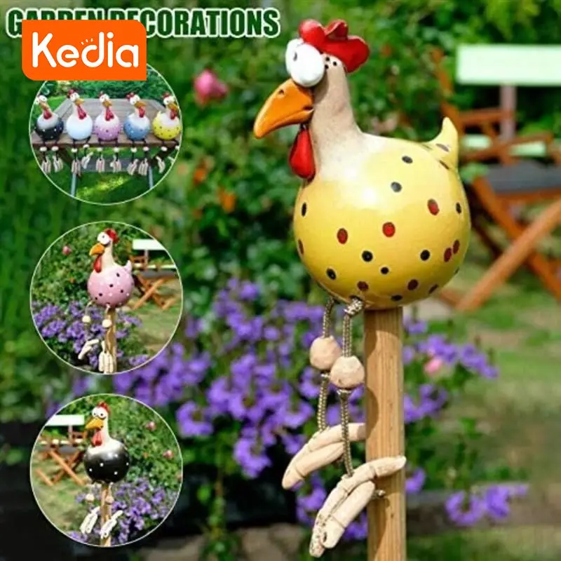 

Ceramic Beautifully Crafted Vibrant Colors Durable Outdoor Handmade Chicken Sculpture Outdoor Pottery Figurine Porch In-demand