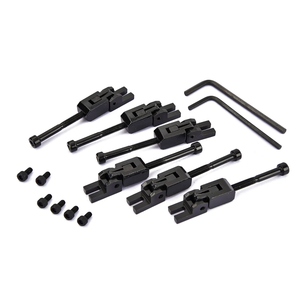 Hot New 6Pcs Metal Guitar Locked String Saddles for Floyd-Rose Tremolo Bridge Parts
