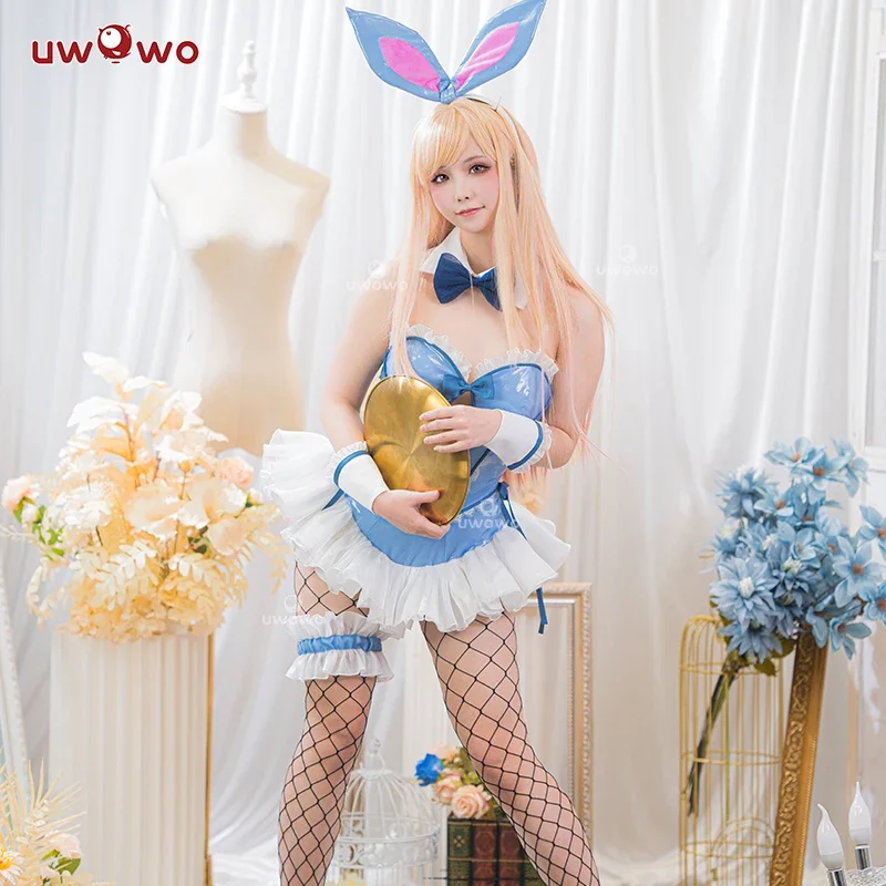 In Stock UWOWO Marin Kitagawaa Cosplay Marinn Kitawaa Bunny Girl Cosplay Costumes Halloween Cosplay Outfit Headband Bodysuit