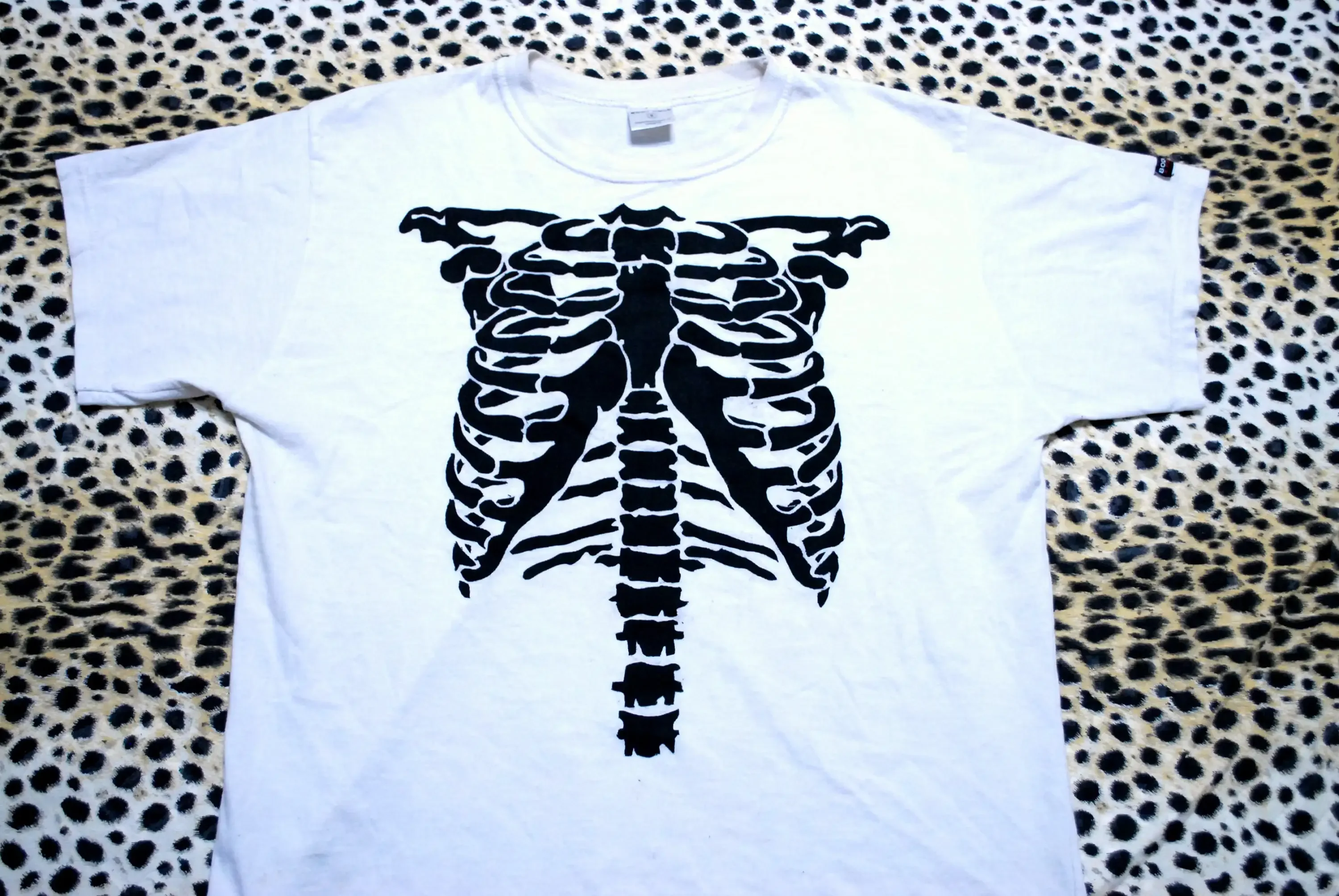 العبقري غريب الأطوار تي شيرت الجرونج الشاشة الحريرية القطن الأبيض الشرير الصخرة القماش البخار Skinhead الحد الأدنى #1