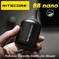 NITECORE BB NANO cámara multiusos soplador de aire Mini aspiradora Sensor de lente plumero eléctrico para Canon Sony teclado coche mascota