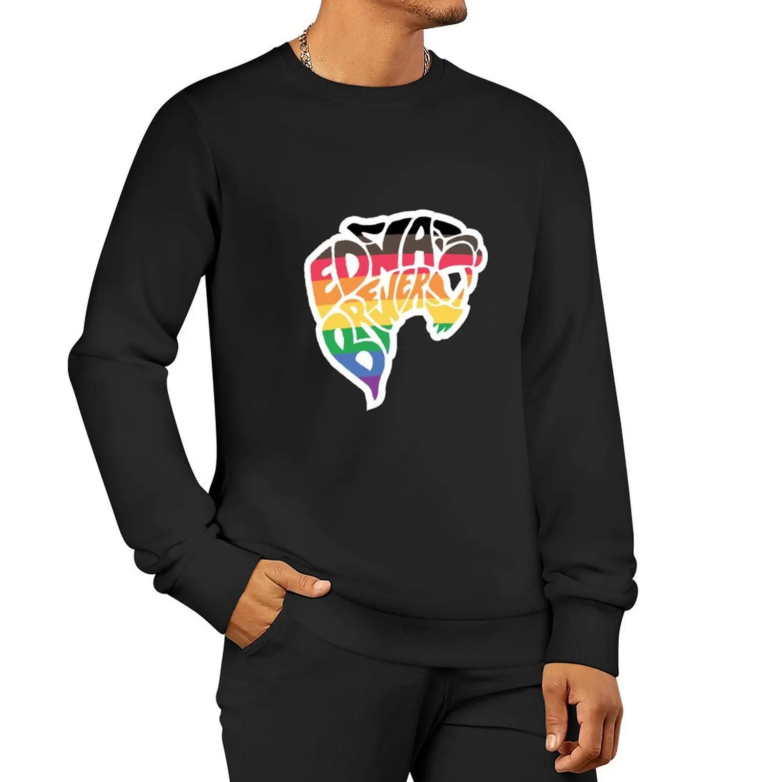 EBMS قوس قزح النمر البلوز الخريف سترة الرجال ملابس رجالي أنيمي الملابس النمط الياباني الجديد في هوديس وعرق قميص #5