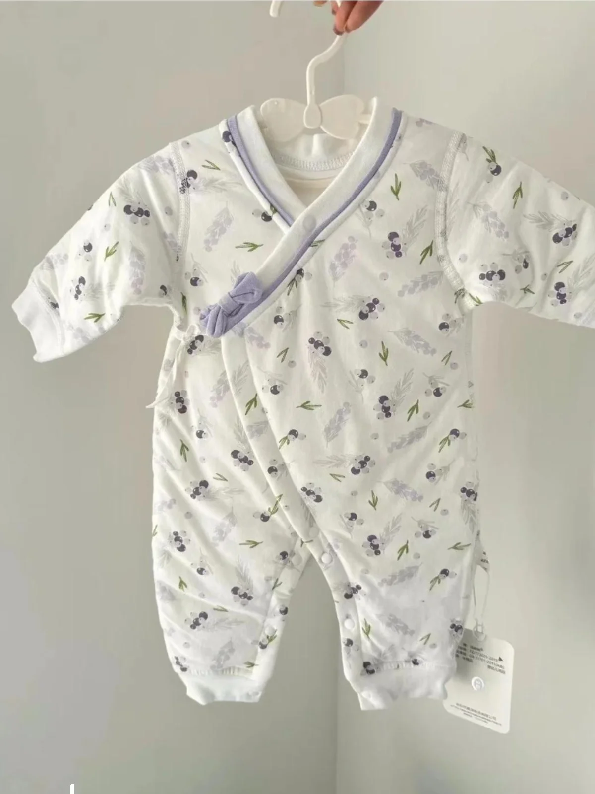 

Новый хлопковый бесшовный костюм для новорожденных (40 г), тонкий, для осени-зимы и весны-лета