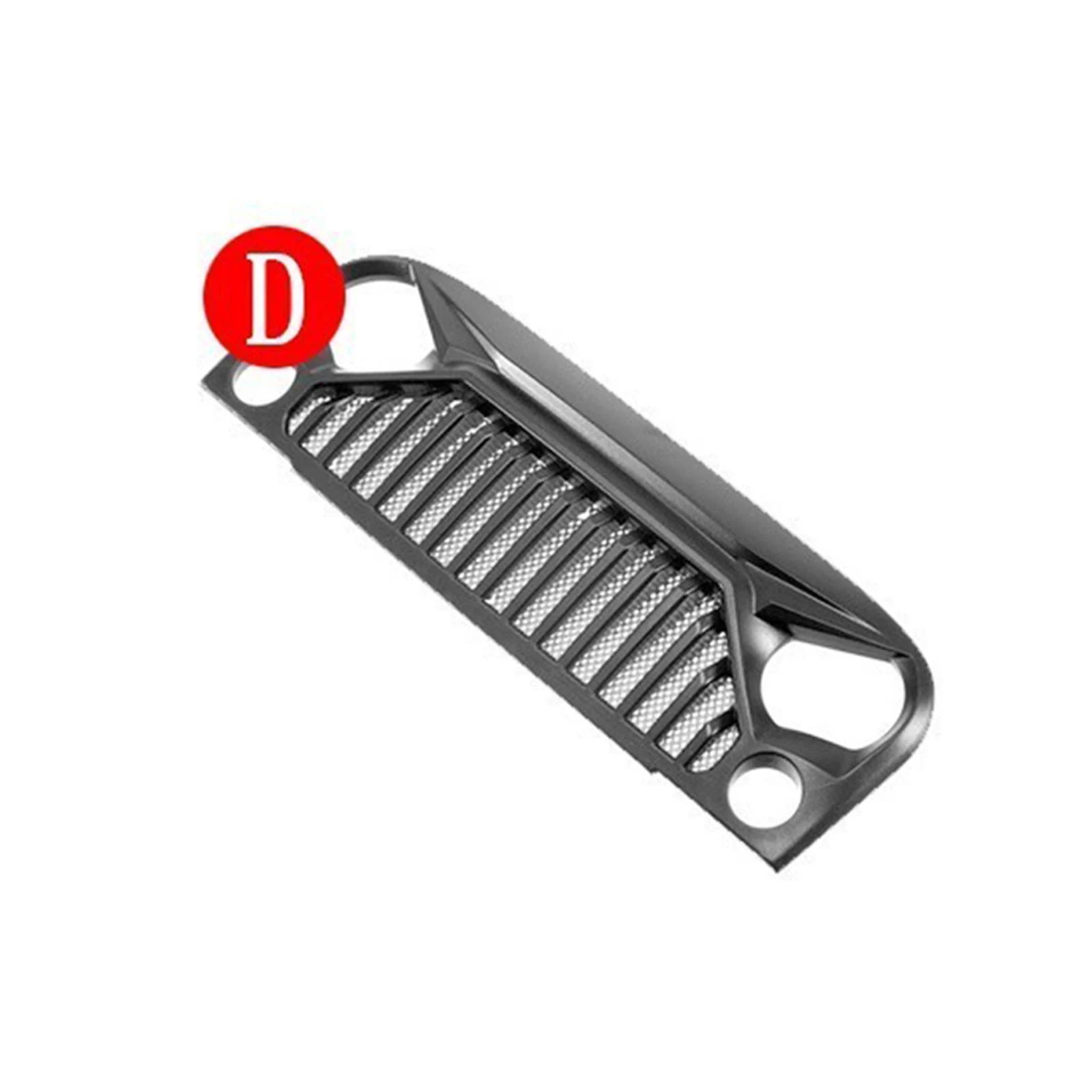 1:10 Jeep Wrangler Rubicon RC Karosserie für Axial SCX10/D90/90046/90047 – Angry Face Style, MS Hood Grille, 313 mm Radstand – Detail 9