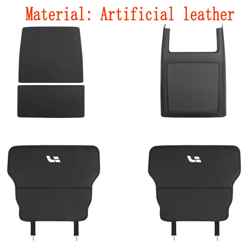 For Li Lixiang L6 2024 Car PU Leather Anti Kick Mat Pad Anti-kick Protector Mats Seat Back Protector Auto Accessories