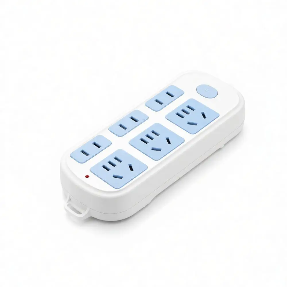 Electric Power Strip Multiple Outlets With Individual Switches Extension Socket For Household Office Desktop Supplies