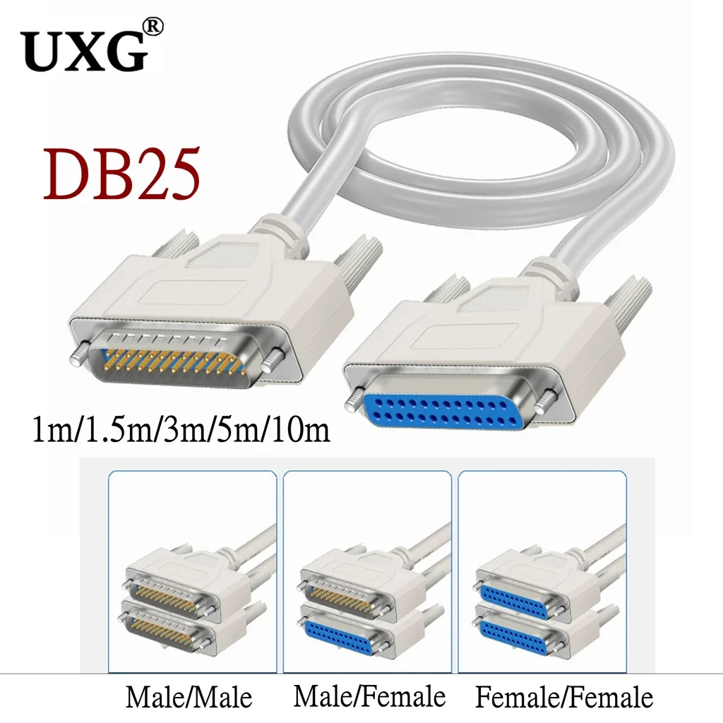 25Pin DB25 Parallel Male To Male Female LPT Printer DB25 M-M Cable 1.5M/3M/5M/10M Computer Cable Printer Extending Cable 25 Pin