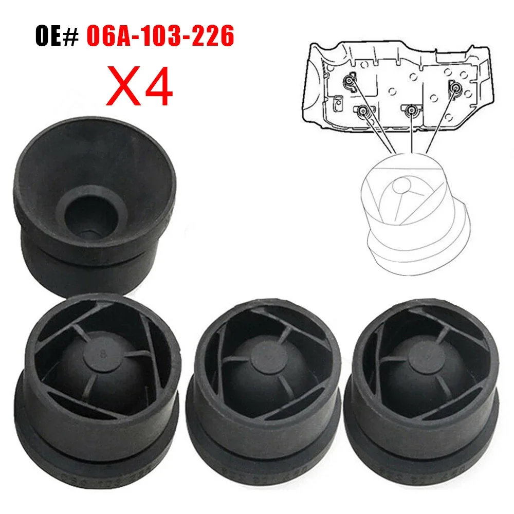 2/4Pcs Car Engine Cover Cushion Shock Absorber Rubber 06A103226 For Audi A3 A6 VW Golf Mk5 Polo Passat B6 Touareg Beetle