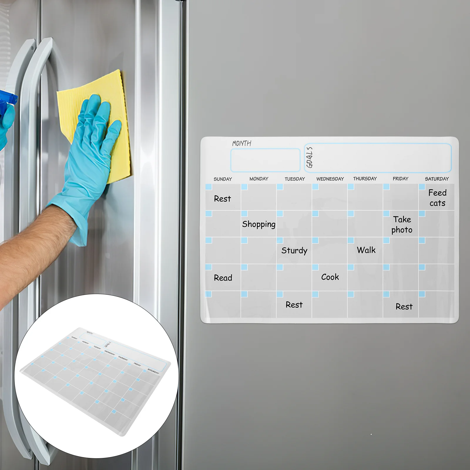 

Магнитная доска-календарь на холодильник, многоразовая индексная доска для заметок, забавная доска для рисования холодильника, магнитная доска для сообщений